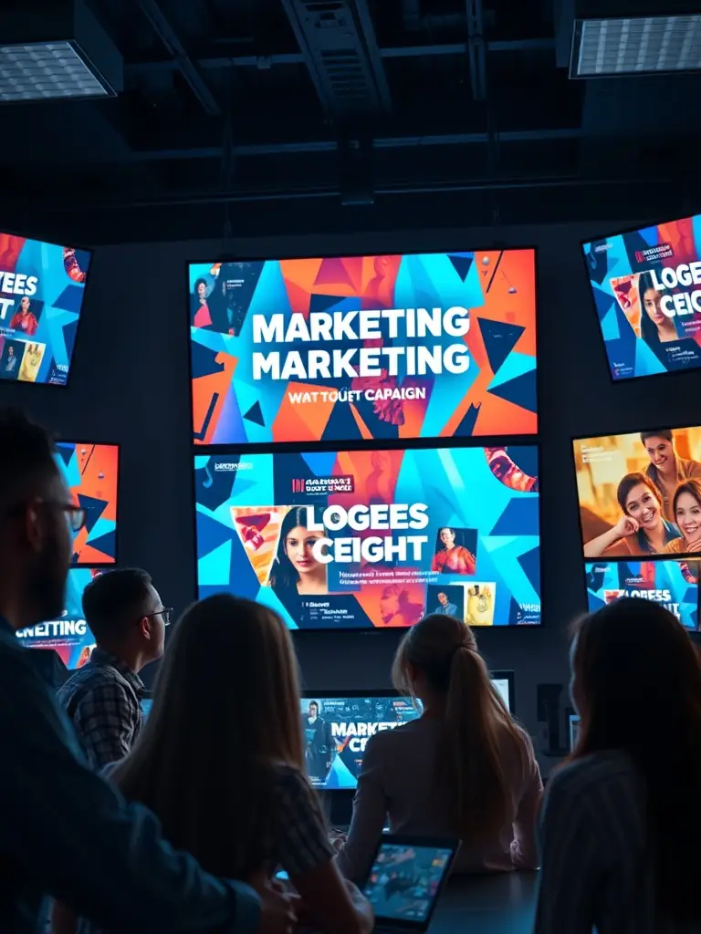 A creative visual representing successful ad campaigns on Meta, highlighting the agency's proficiency with the platform.