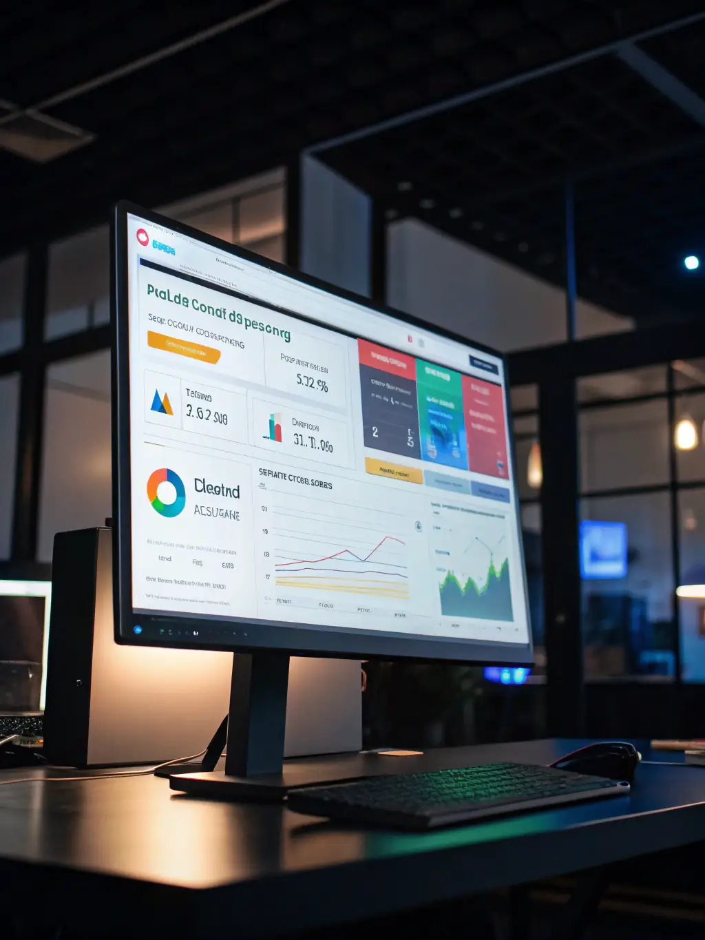 An image depicting a Google Ads dashboard with impressive performance metrics, demonstrating the agency's expertise in Google Ads.